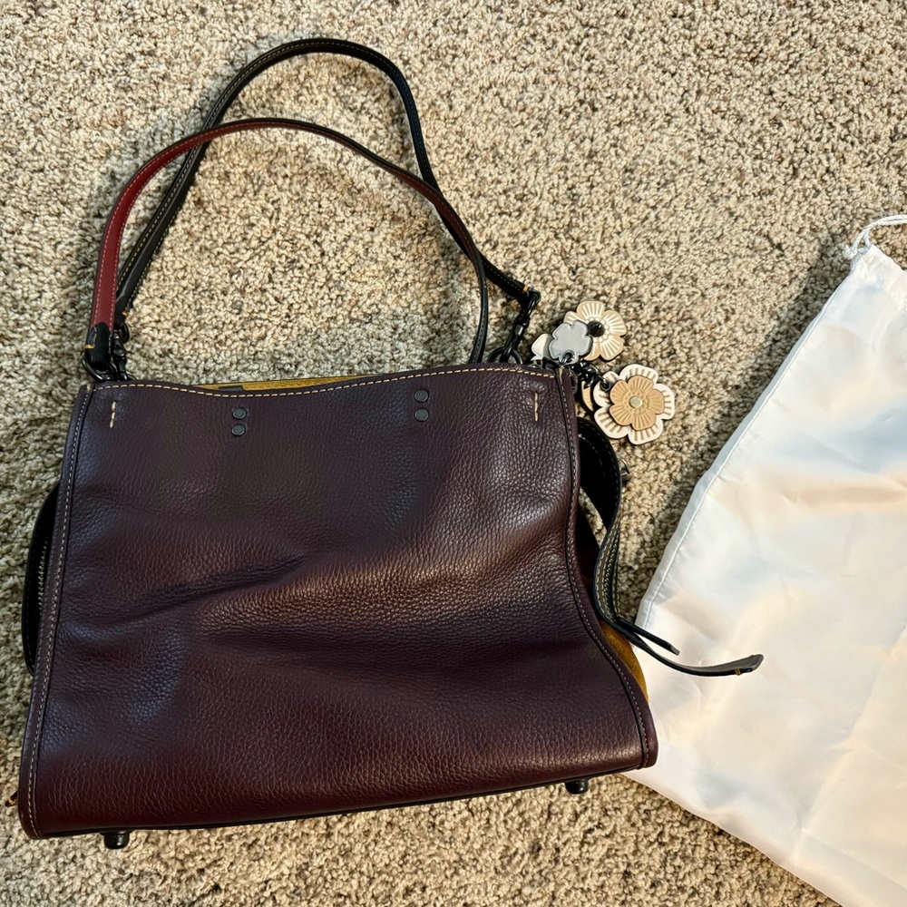 Coach Deep Burgundy Leather Purse
